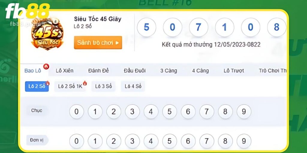 Tham Gia Ngay Xổ Số Siêu Tốc FB88 Với Sức Hút Cực Đỉnh 1 Đôi nét trò chơi Xổ số siêu tốc tại Fb88