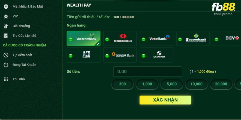 Hướng Dẫn Chi Tiết Cách Thức Nạp Tiền Và Trải Nghiệm Tại FB88 2 Hoàn thành giao dịch nhanh chóng trong vài giây