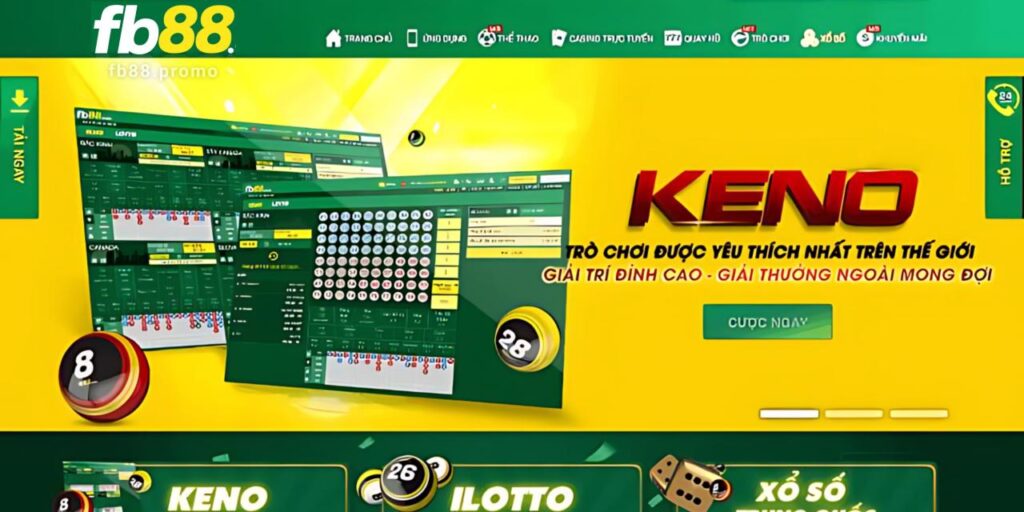 Hướng dẫn cách tham gia Keno tại nhà cái Fb88