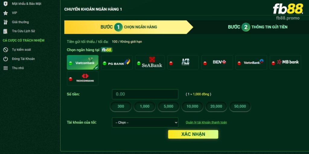 Hướng Dẫn Chi Tiết Cách Thức Nạp Tiền Và Trải Nghiệm Tại FB88 1 Nhiều kênh thanh toán được phát triển để hỗ trợ người chơi