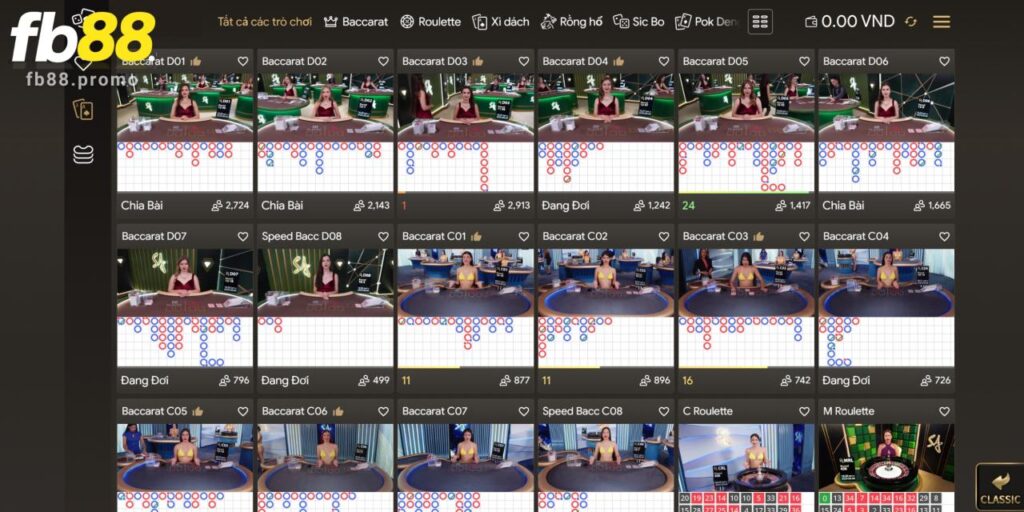 Club King FB88 - Sảnh Casino Trực Tuyến Hấp Dẫn Top Đầu 2 Trải nghiệm giao diện tuyệt vời của sảnh cược Fb88