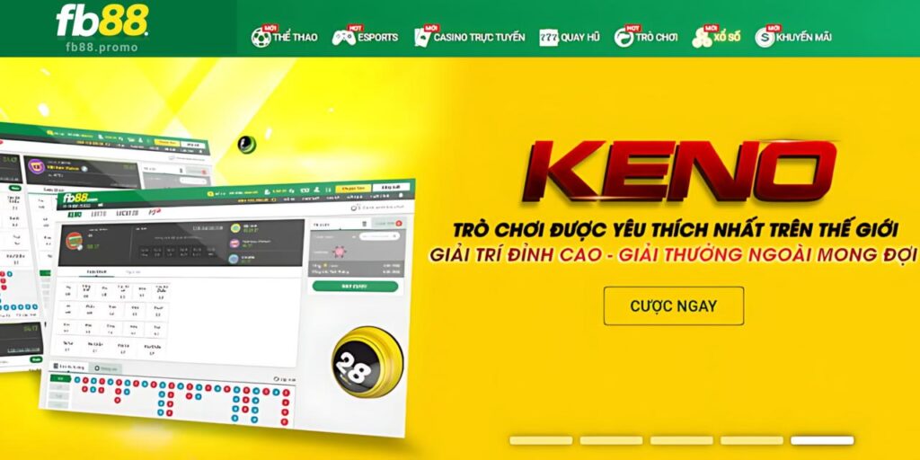 Trải nghiệm xổ số Keno tại FB88